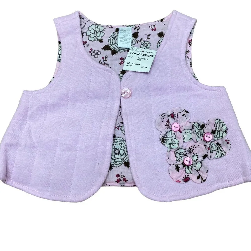 FIRST IMPRESSION BABY GIRL 6-9 MOS ‎ 3 PCS SET OUTFIT NWT